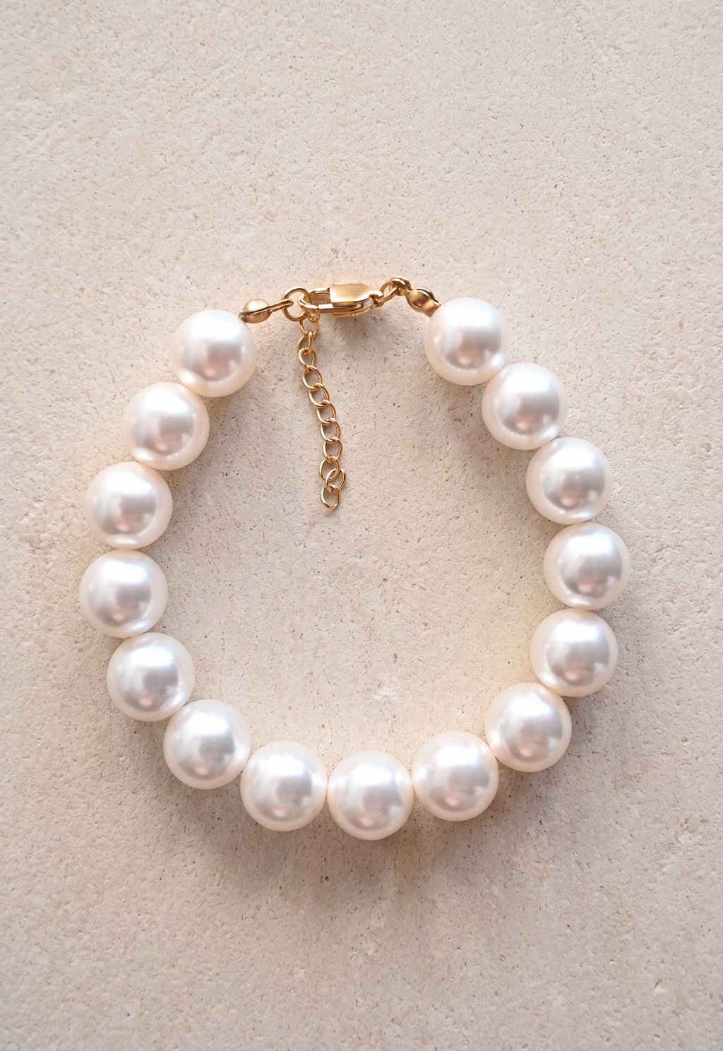 Crystal Pearl Bracelet · 12 mm