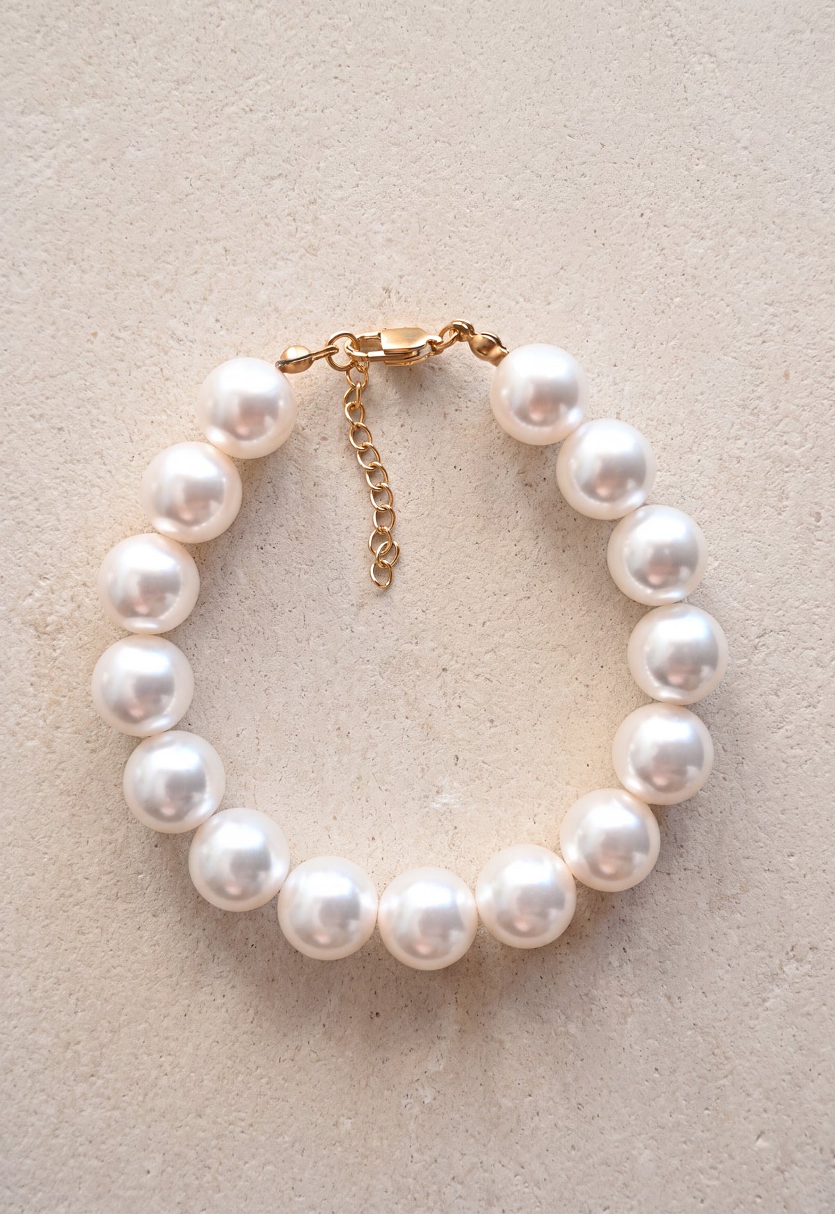 Crystal Pearl Bracelet · 12 mm