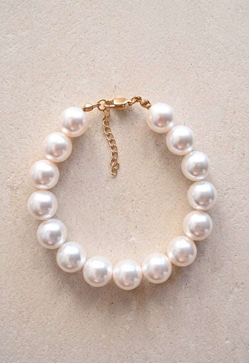 Crystal Pearl Bracelet · 12 mm