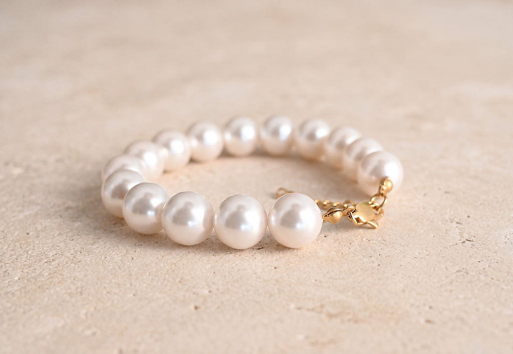 Crystal Pearl Bracelet · 12 mm