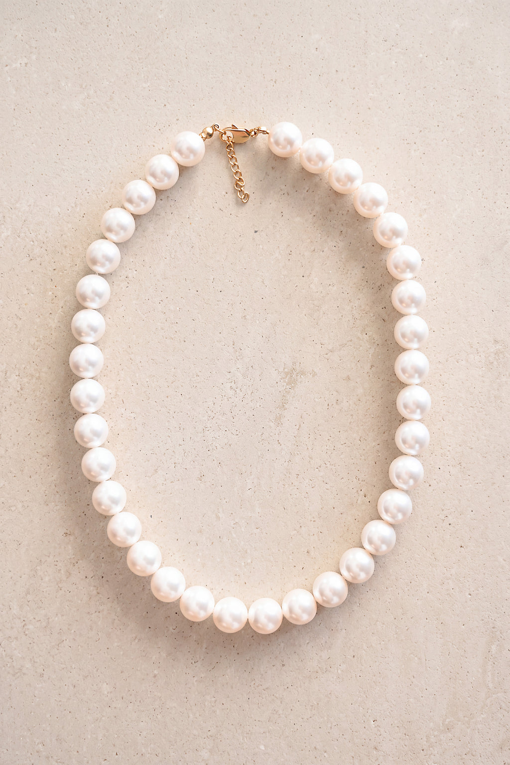 Crystal Pearl Necklace · 12 mm