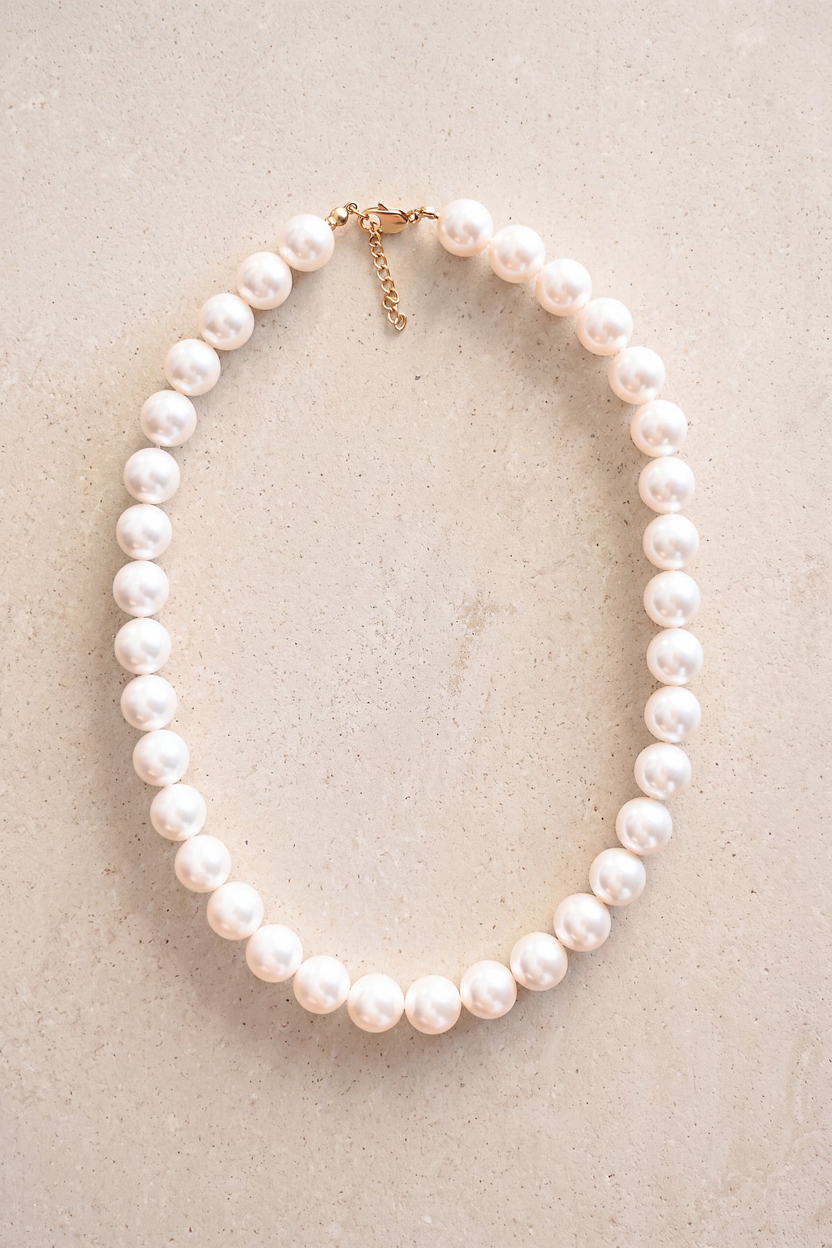 Crystal Pearl Necklace · 12 mm