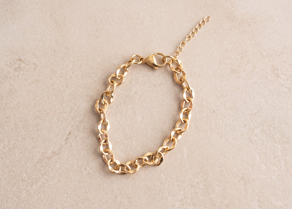 Golden Fancy Link Bracelet