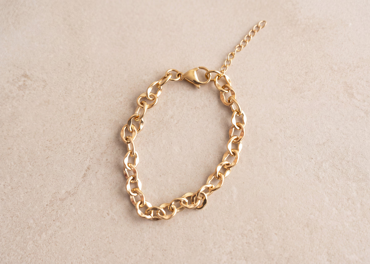 Golden Fancy Link Bracelet