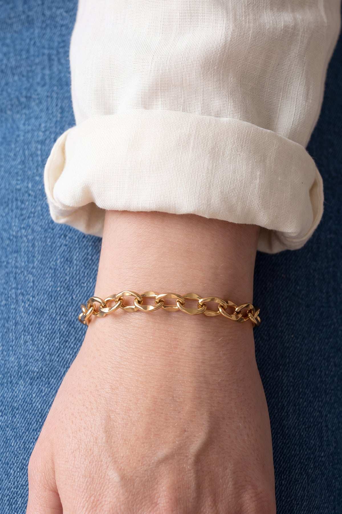 Golden Fancy Link Bracelet