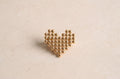 Beaded Heart Brooch