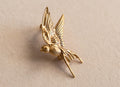 Golden Bird Brooch