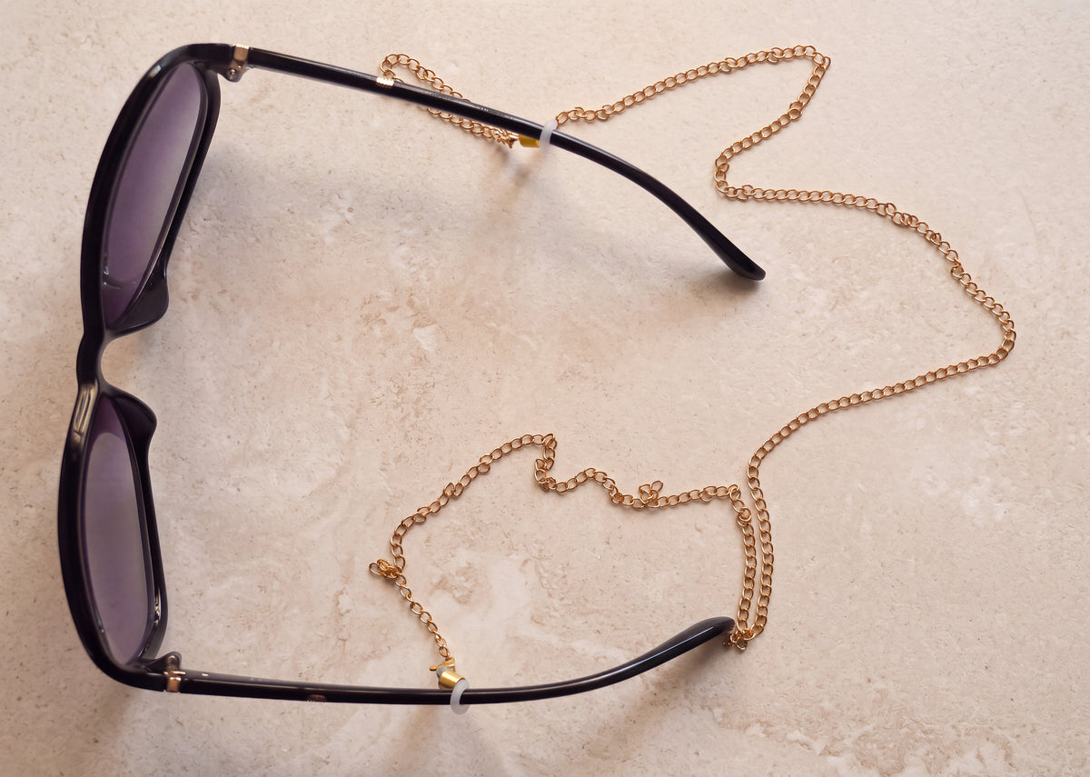 Golden Rombo Eyeglass Chain
