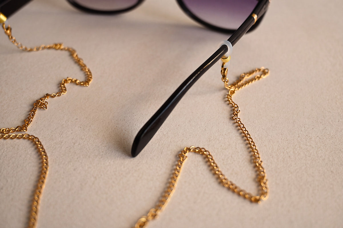 Golden Rombo Eyeglass Chain