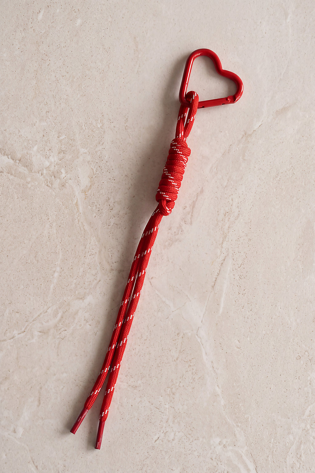 Red Heart Paracord Bag Charm