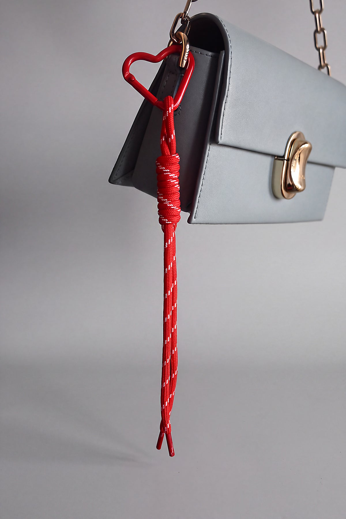Red Heart Paracord Bag Charm