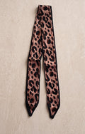 Brown Leopard Bag Scarf Ribbon