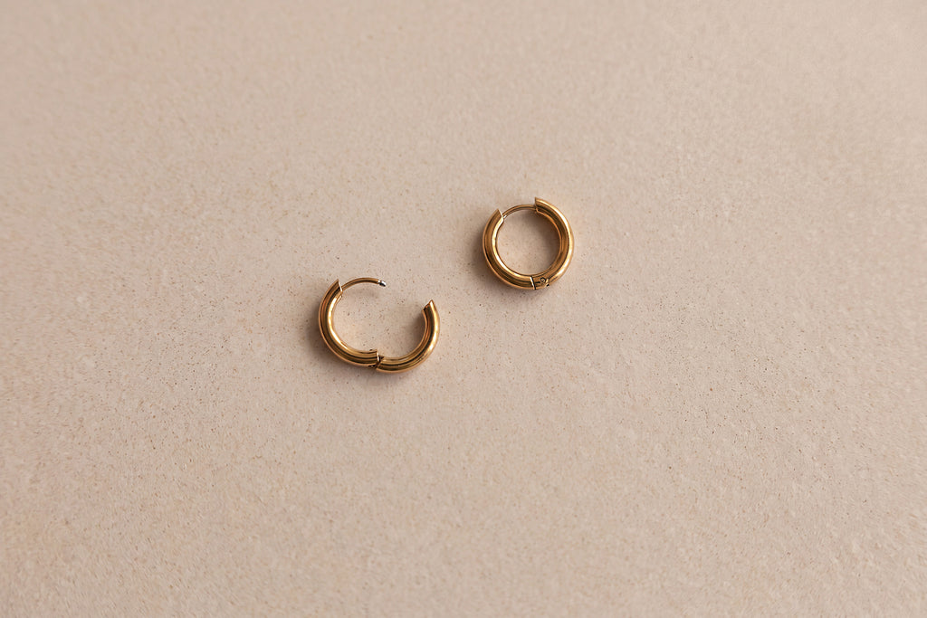 Golden Mini Hoop Earrings