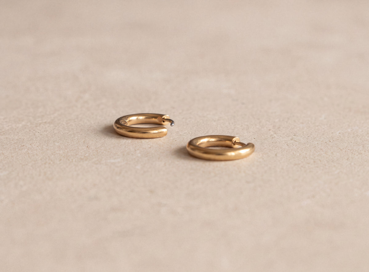 Golden Mini Hoop Earrings