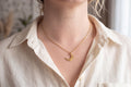 Hammered Half-Moon Necklace
