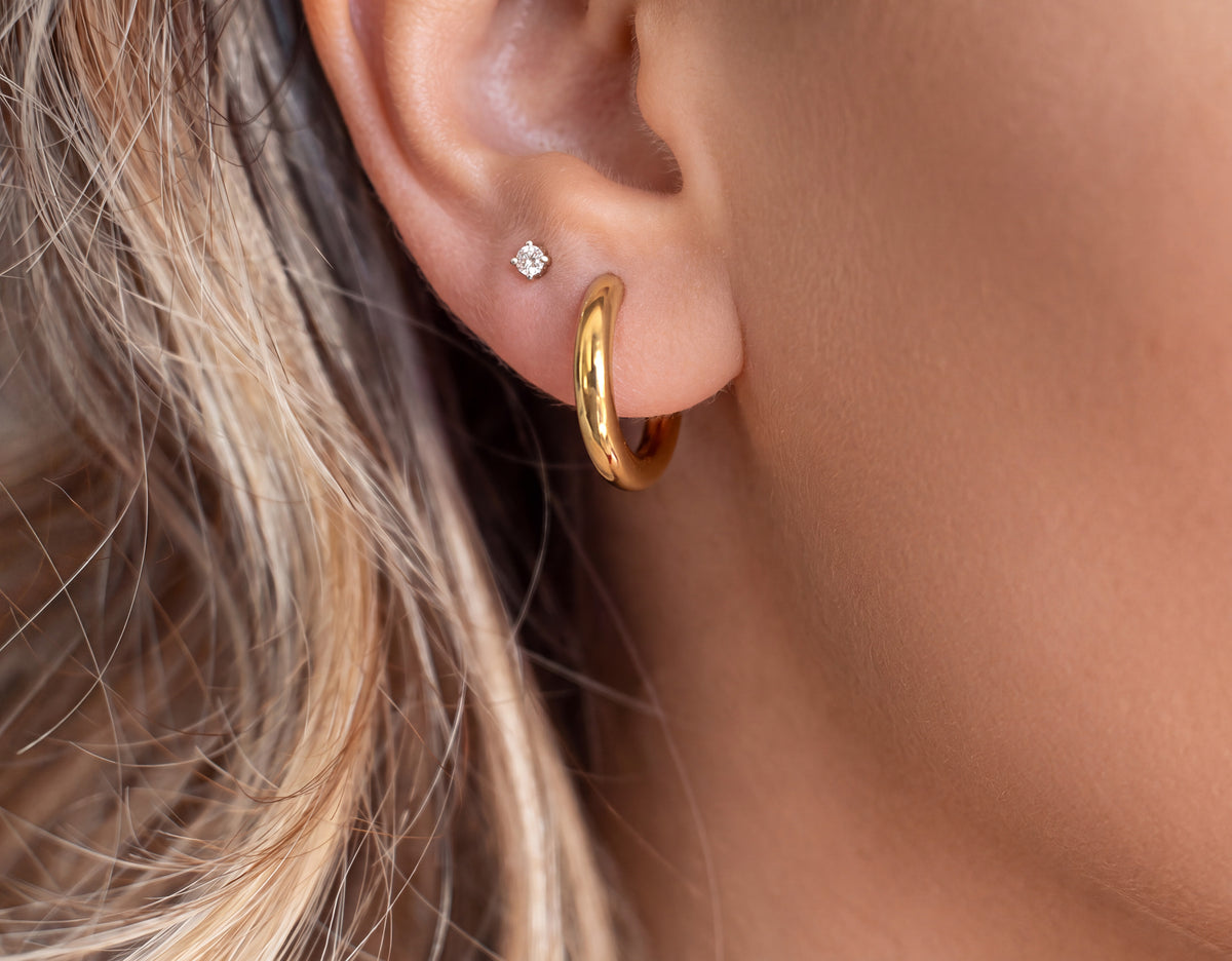 Golden Mini Hoop Earrings