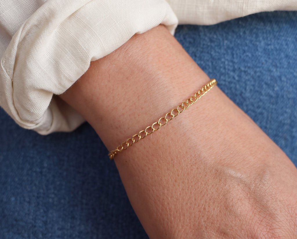 Golden Rombo Chain Bracelet