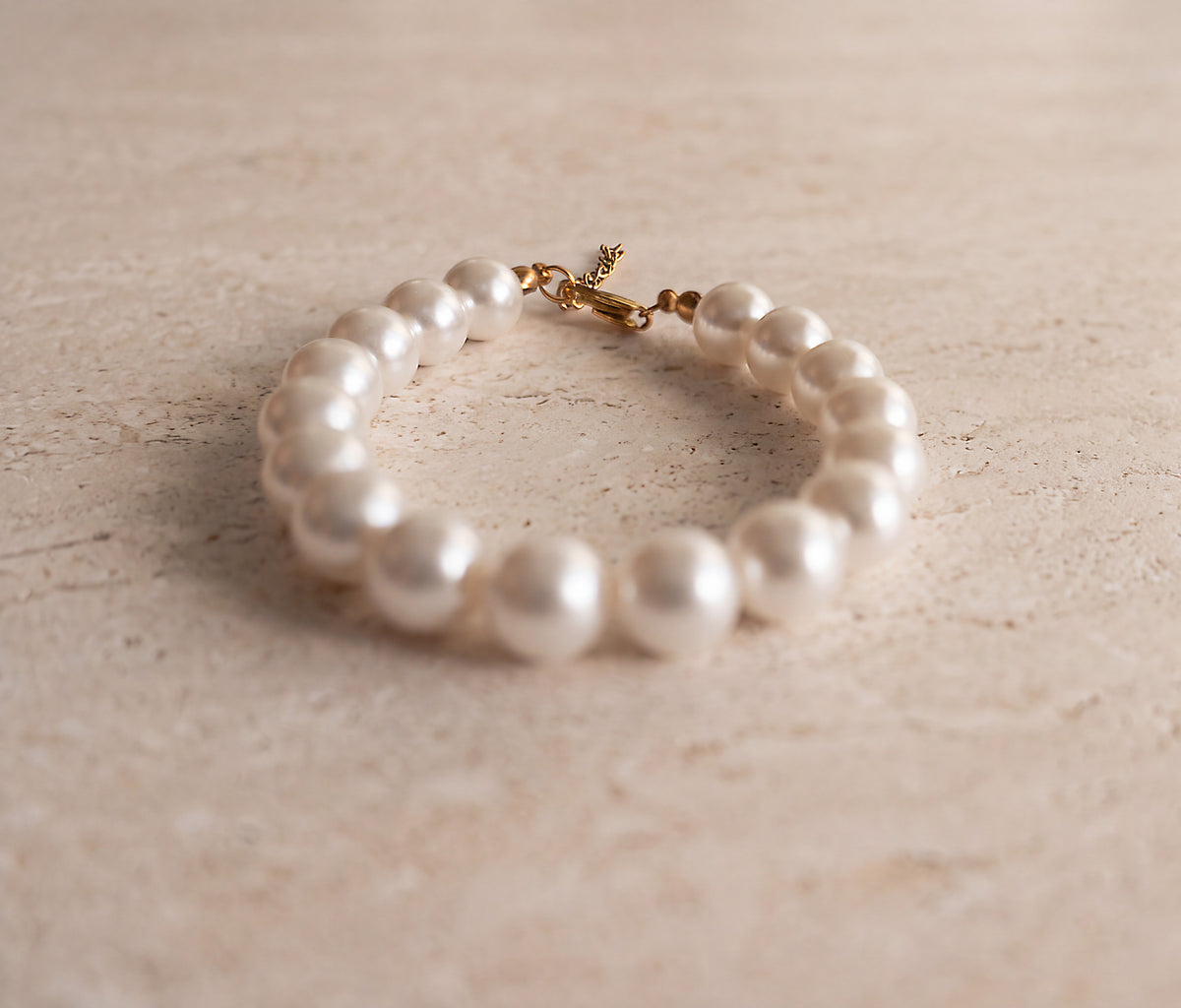 Crystal Pearl Bracelet · 10 mm