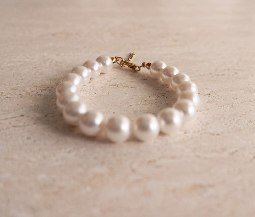 Crystal Pearl Bracelet · 10 mm