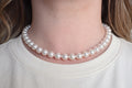 Crystal Pearl Necklace · 10 mm
