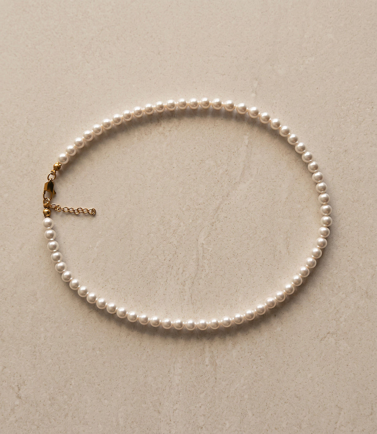 Crystal Pearl Necklace · 6 mm