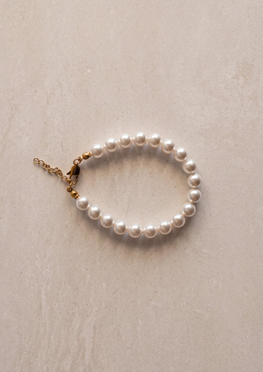 Crystal Pearl Bracelet · 8 mm