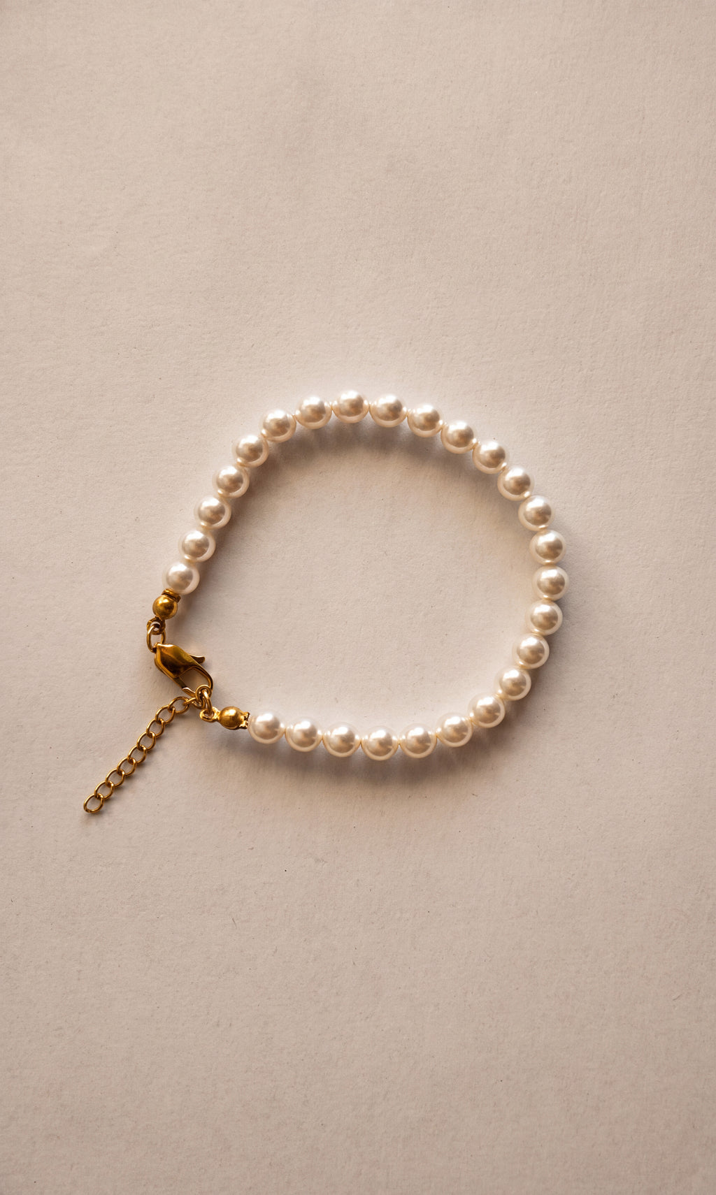 Crystal Pearl Bracelet · 6 mm