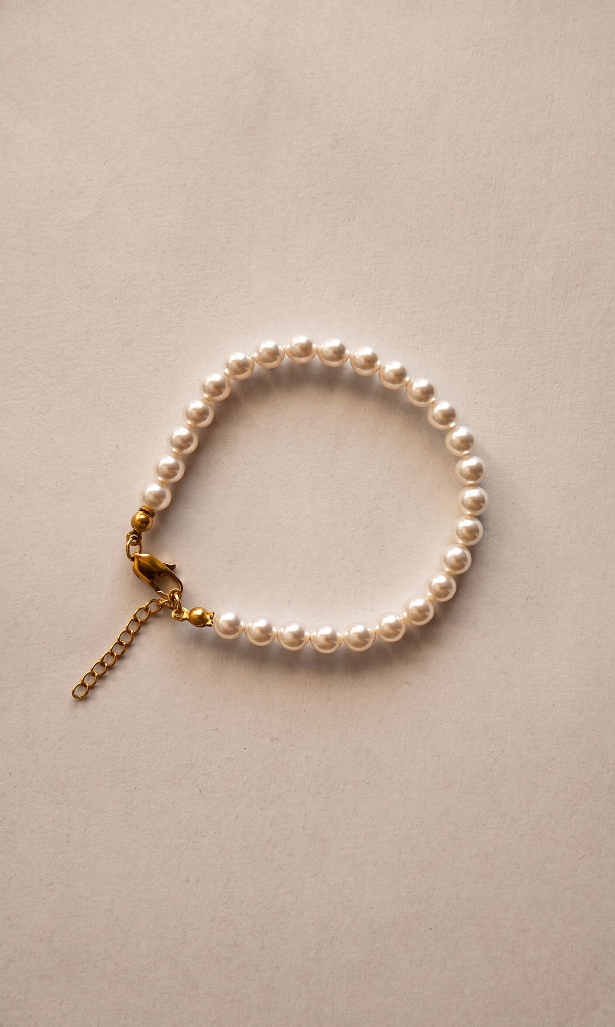 Crystal Pearl Bracelet · 6 mm