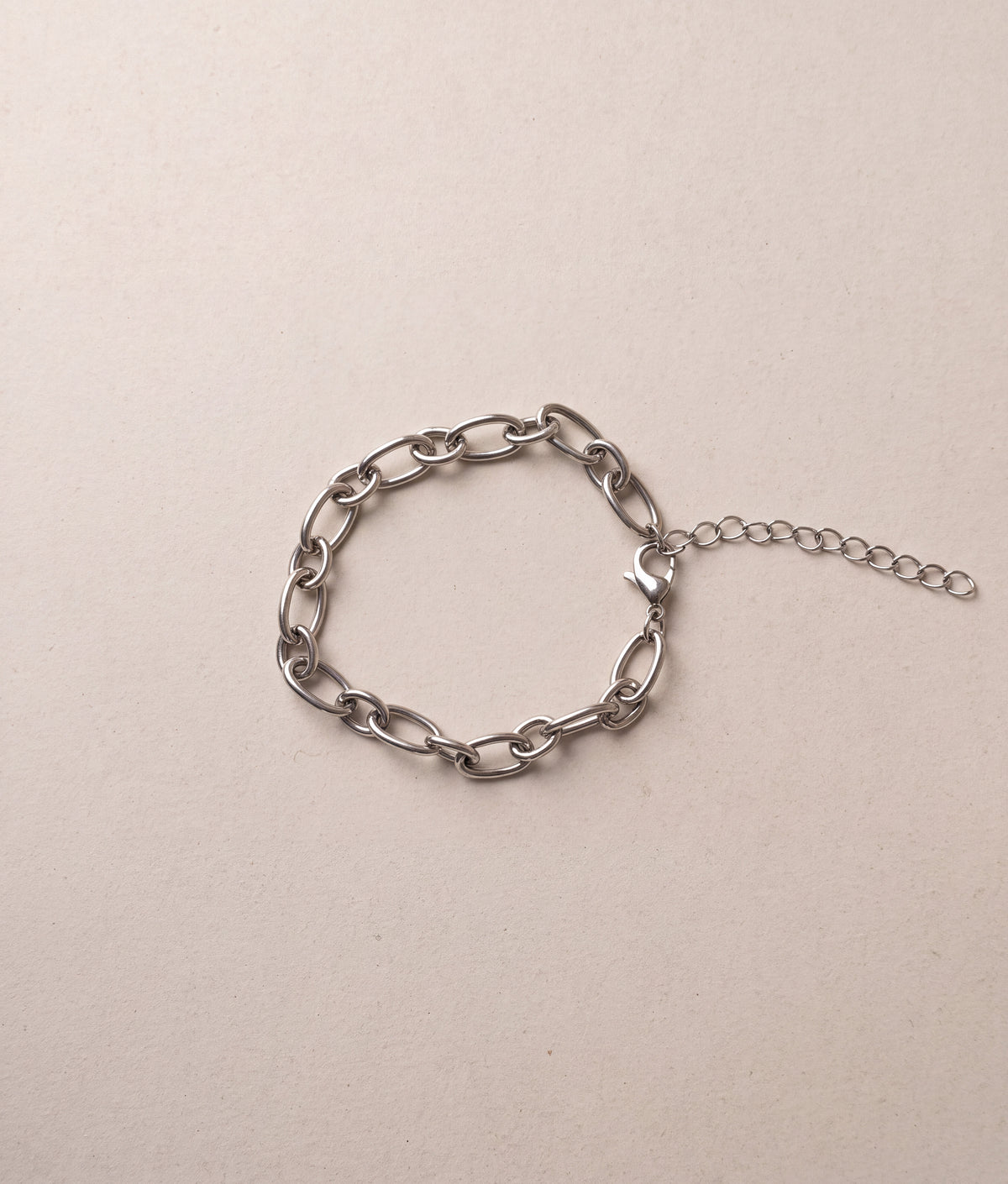 Silver Trace Link Bracelet