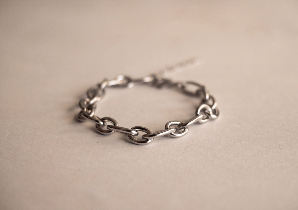 Silver Trace Link Bracelet