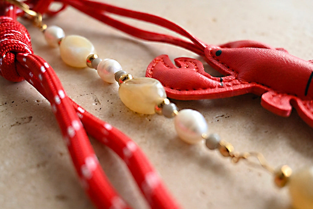Scarlet Lobster Bag Charm