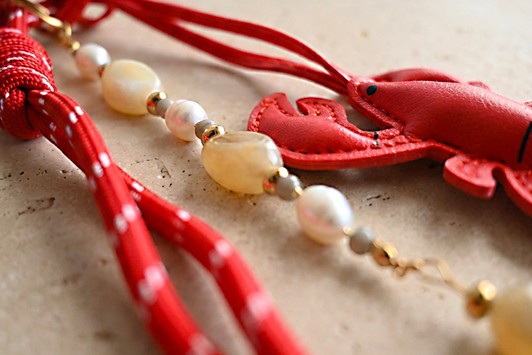Scarlet Lobster Bag Charm
